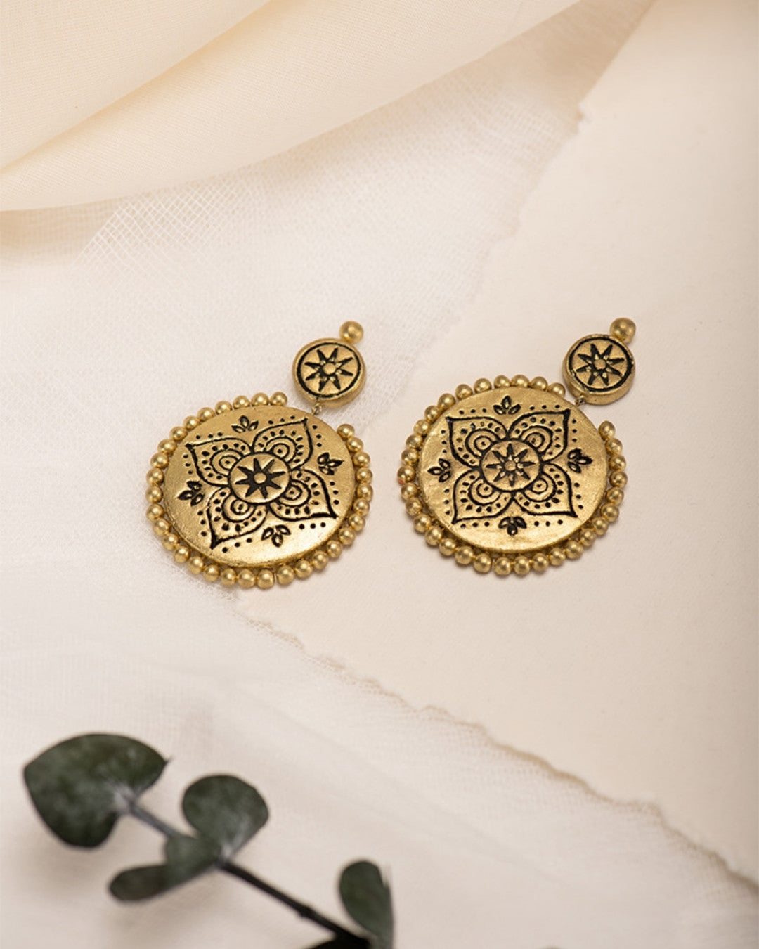 Terracotta--Chandbali-Earrings