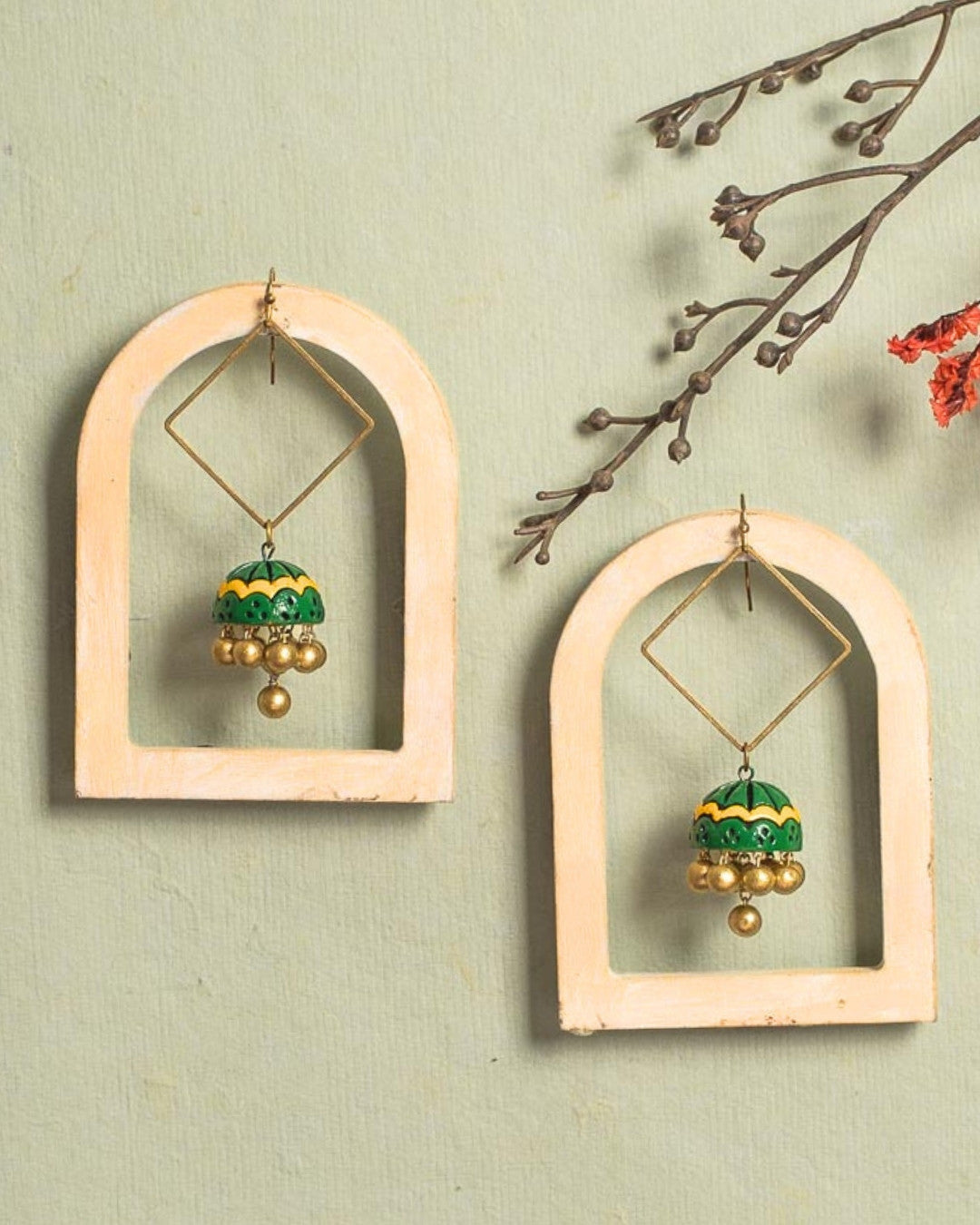 Green-daily-wear-earrings