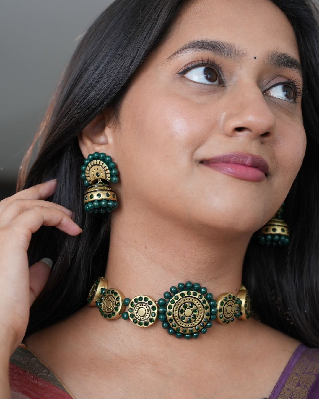 Handcrafted-Small-pendant-set