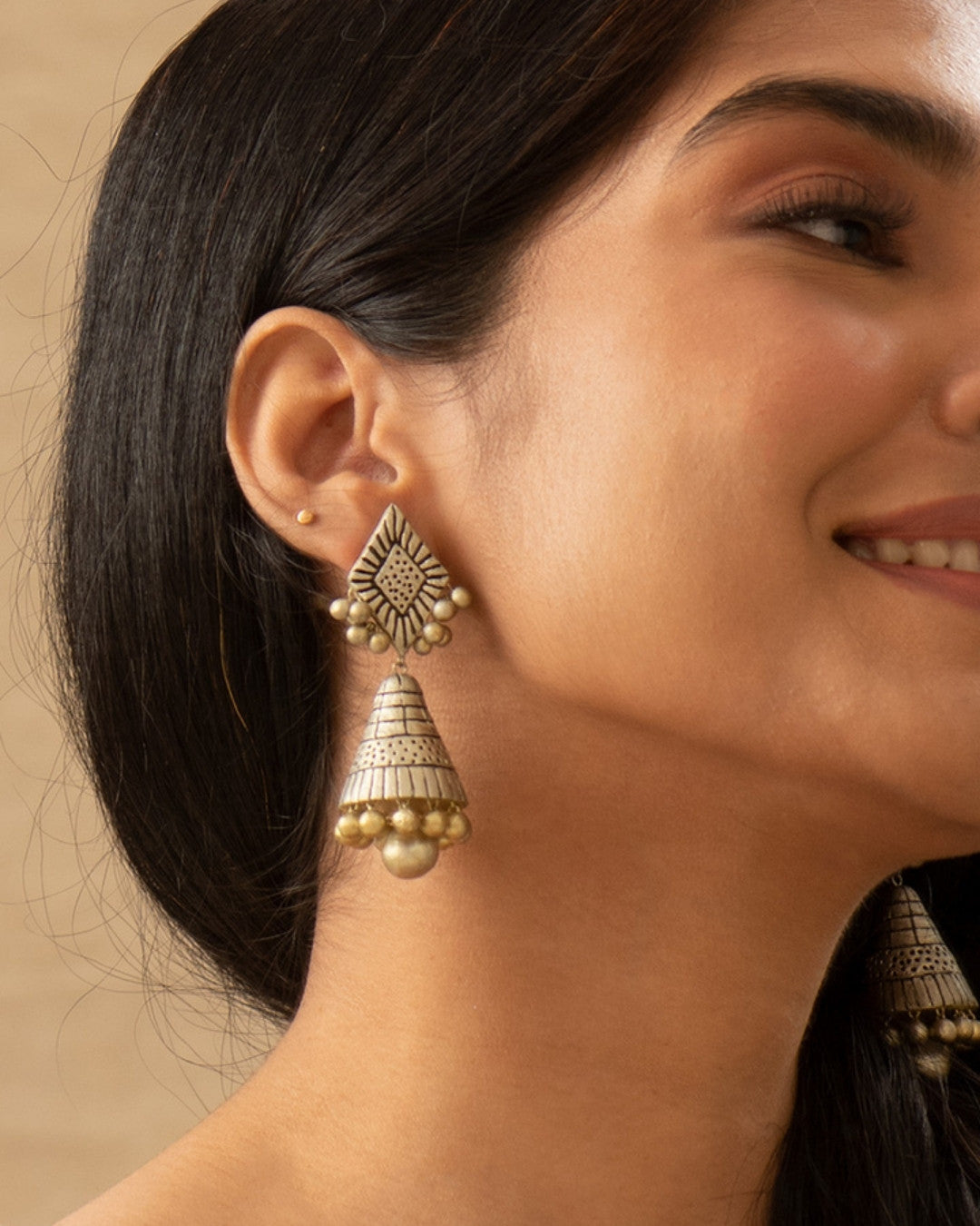 Terracotta-Jhumka-Earrings