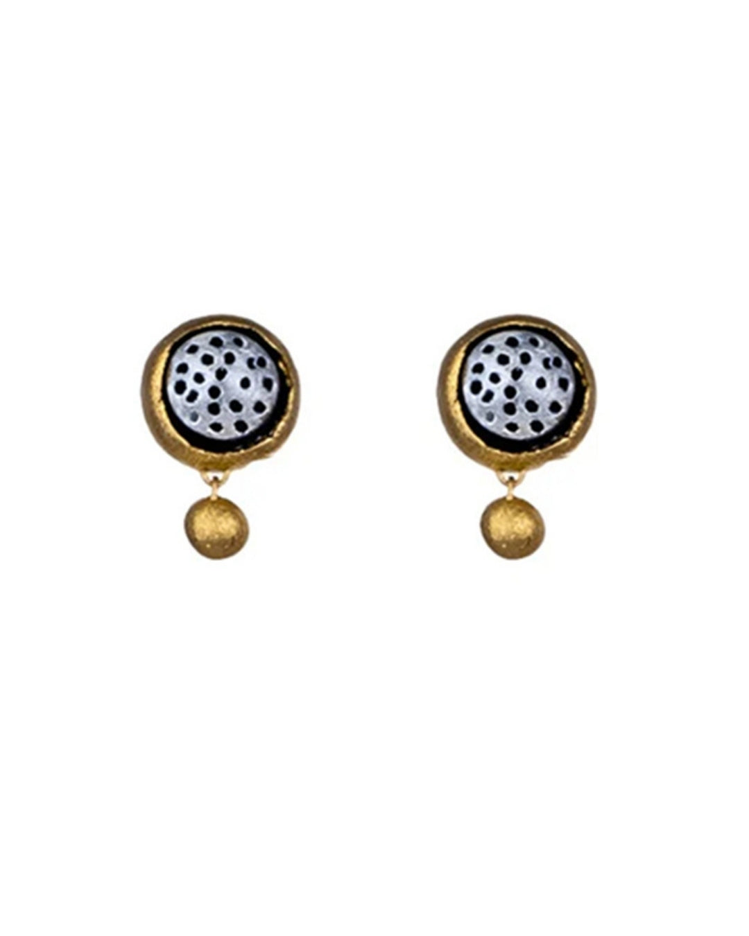 Gold-Silver-Terracotta-Earrings