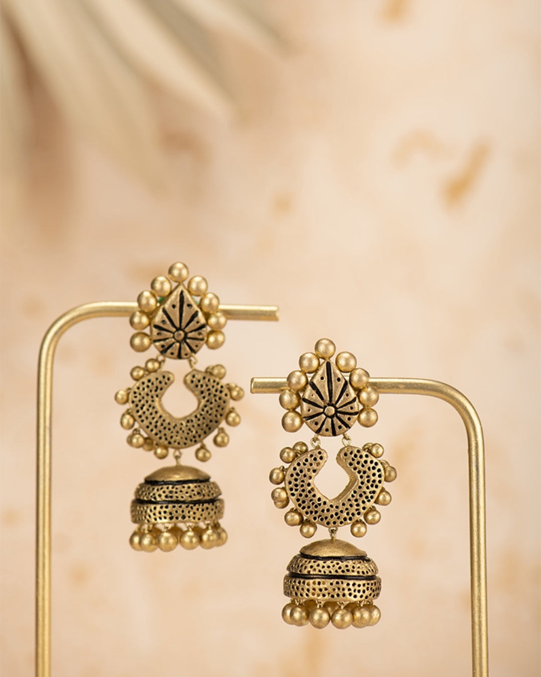 Terracotta-Jhumka-Earrings