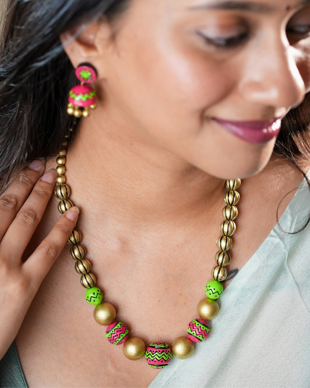 Gold-Terracotta-Necklace-Set