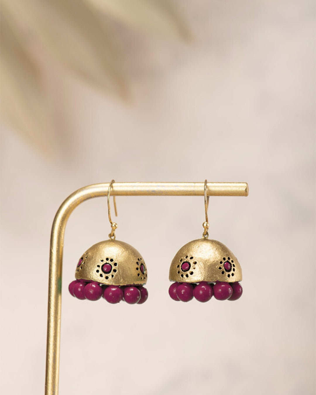 maroon-small-jhumkas
