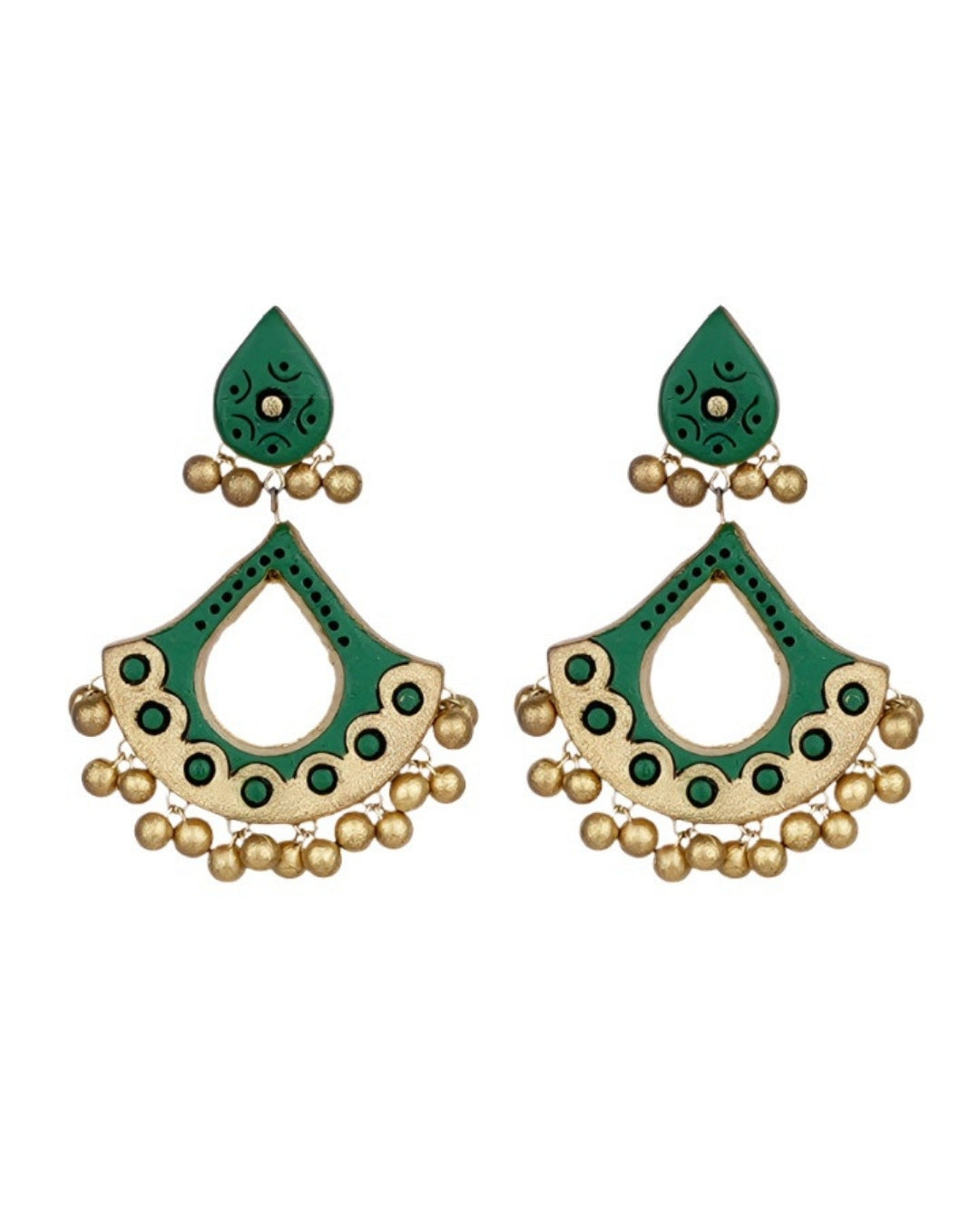 Terracotta-Gold-Statement-Hanging-Earrings
