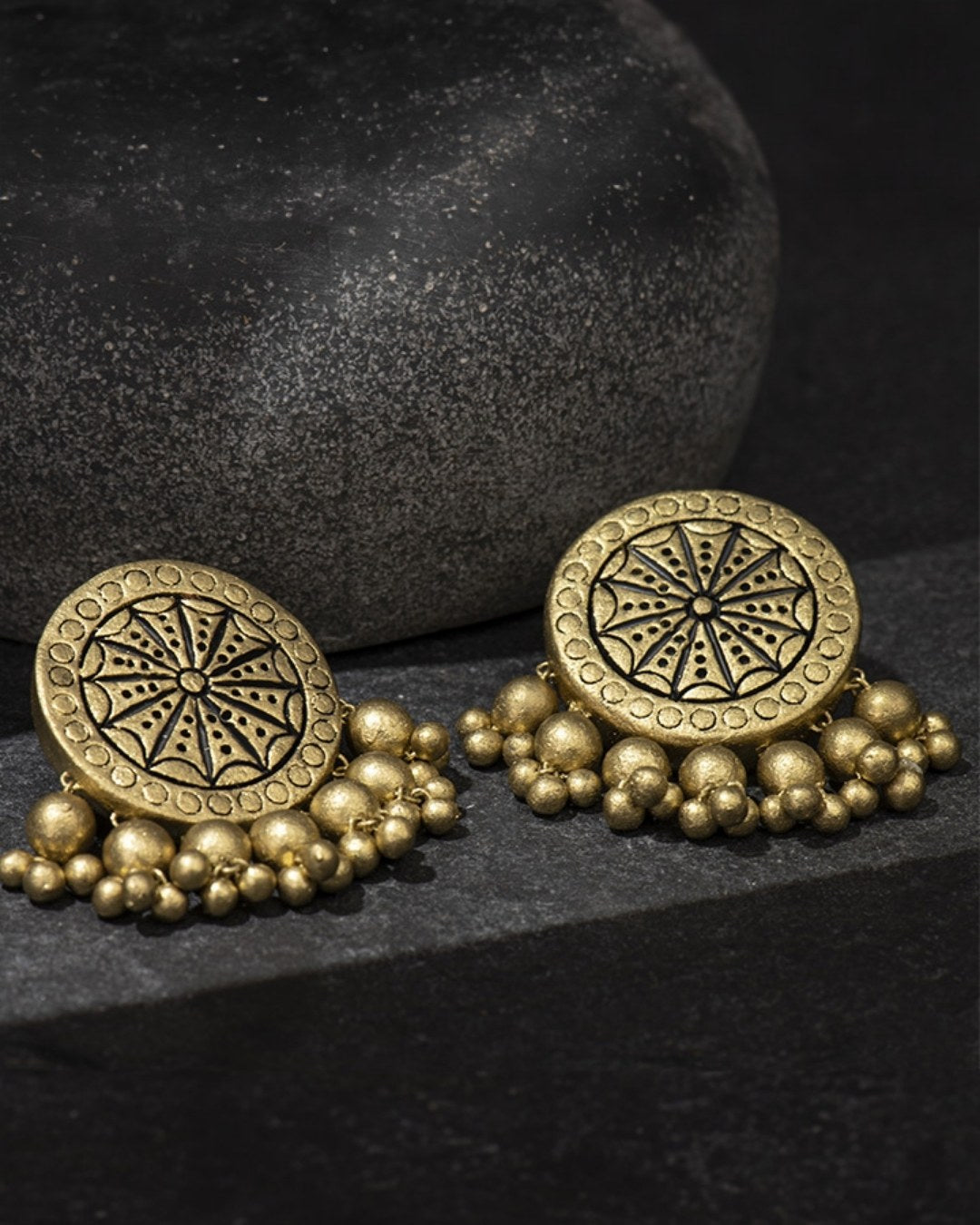 gold-ethnic-studs