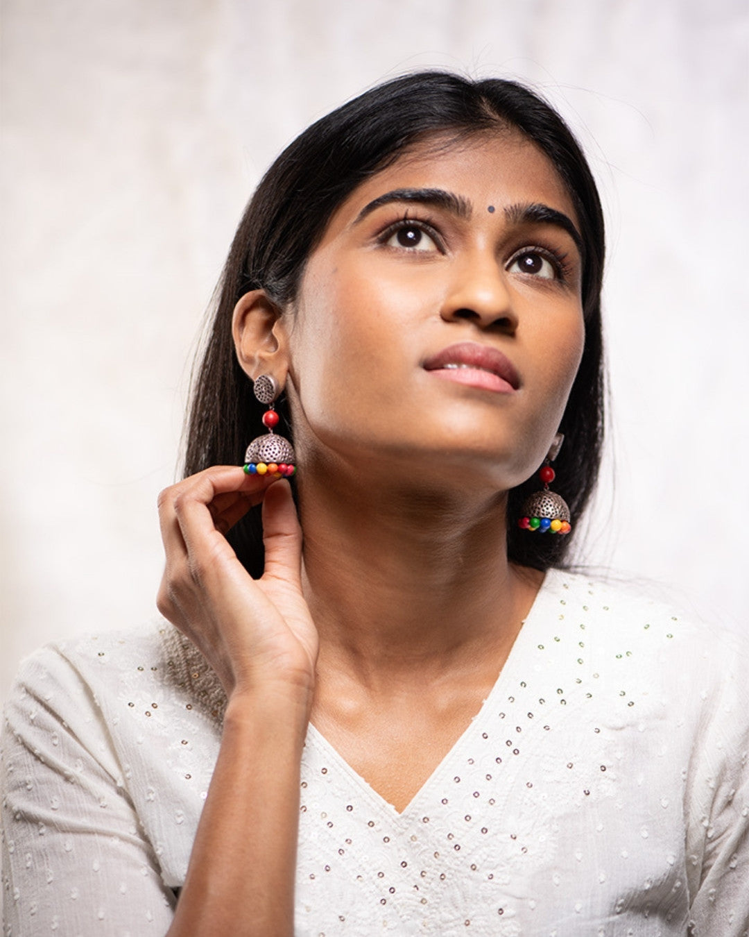 Multicolor-Statement-Jhumke-Rakhi