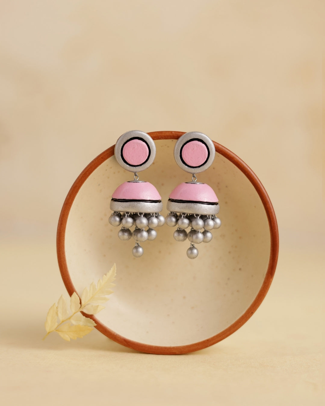 Silver-jhumkas
