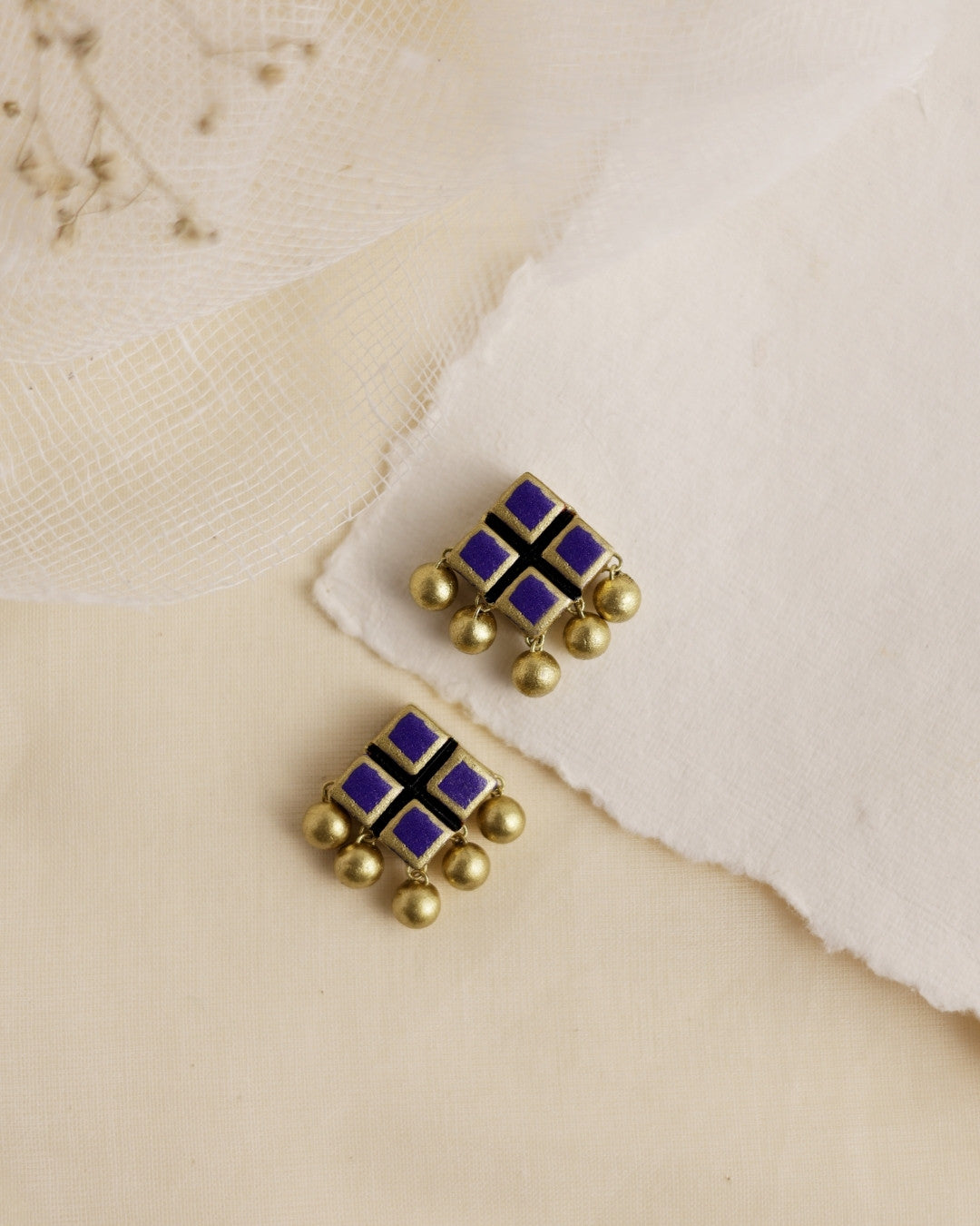 Purple-Mosaic-Studs