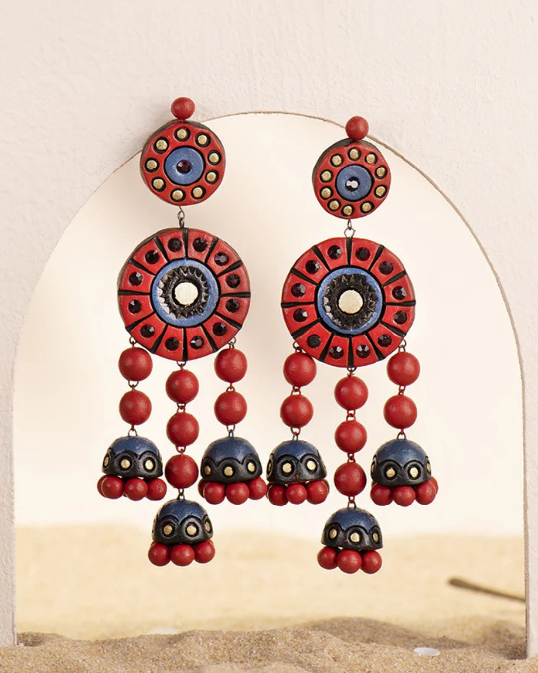 Gold-Hanging-Earrings