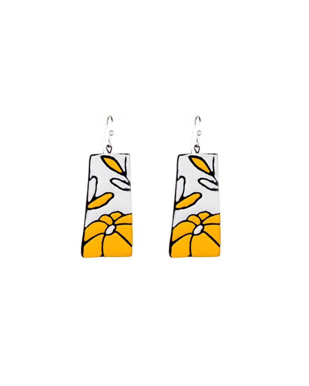 Handcrafted-Red-Hypoallergenic-Hanging-Earrings