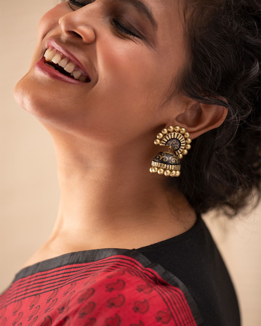Gold-Antique-Jhumka