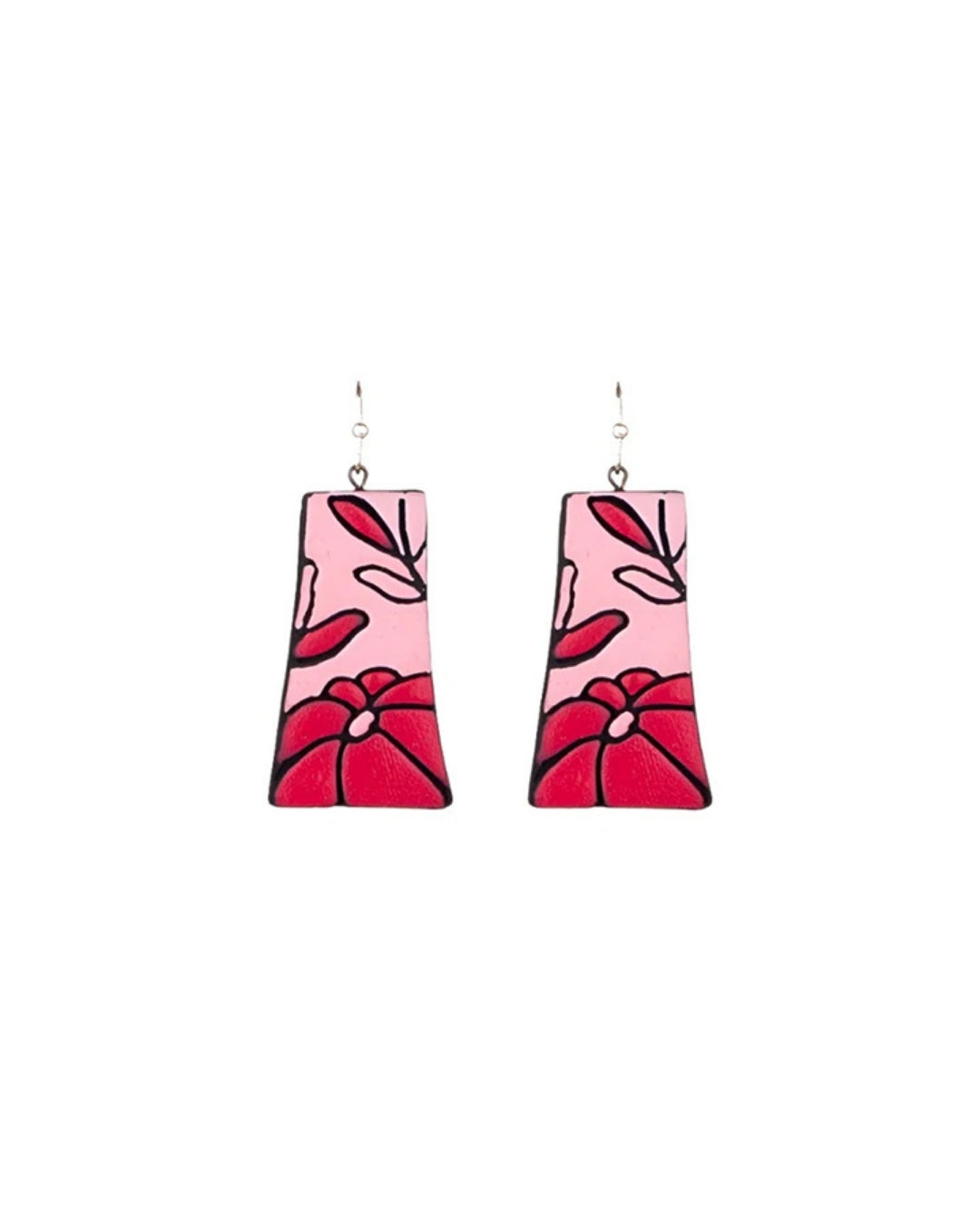 Terracotta-Orange-Statement-Hanging-Earrings