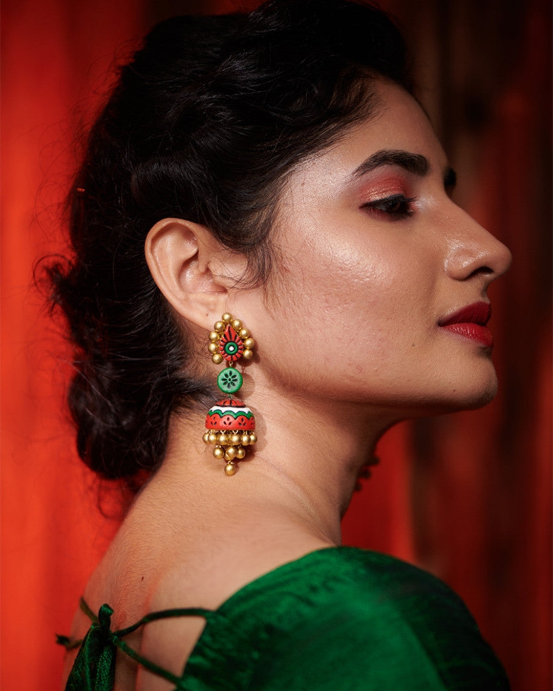 Terracotta-Jhumka-Earrings