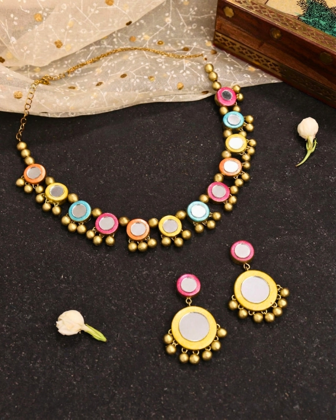 Banjara Mirror Necklace Set