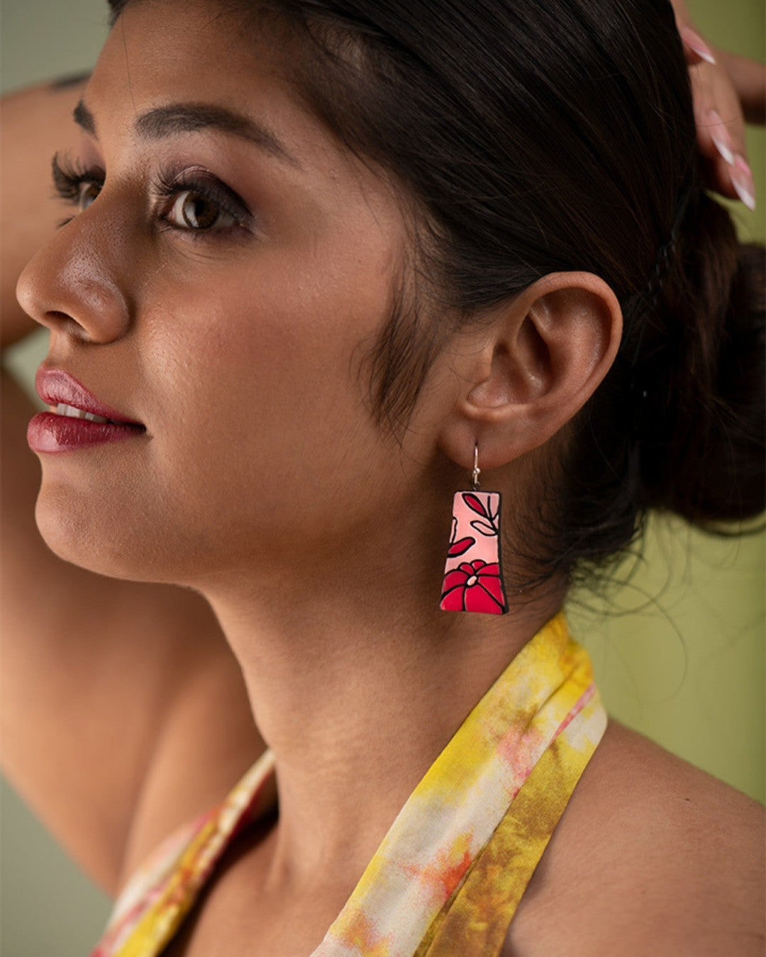 Pink-Hanging-Earrings