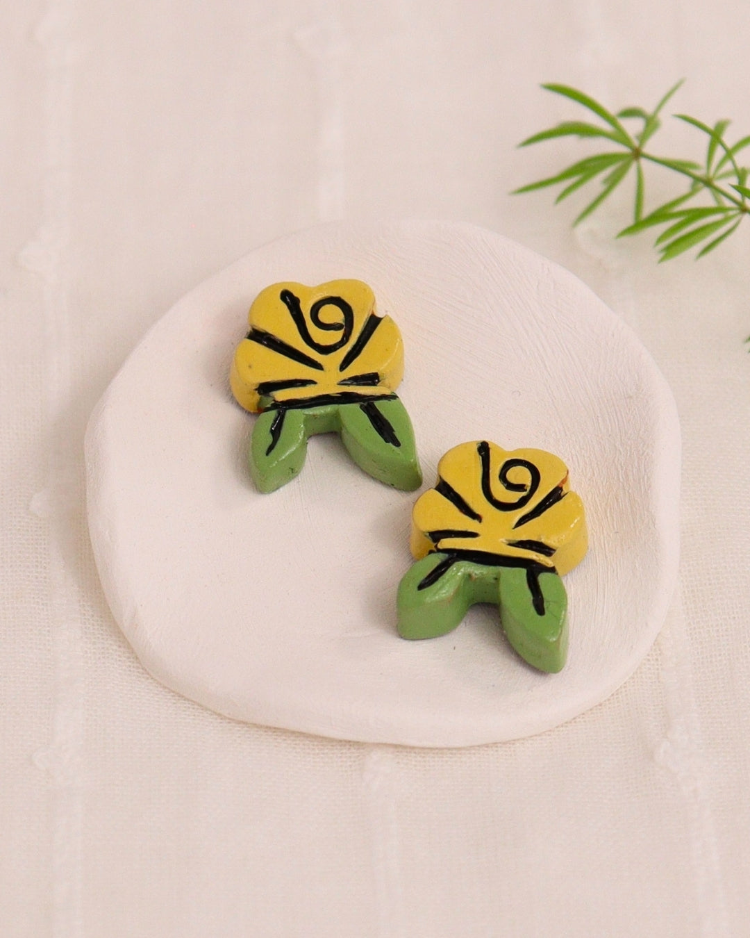 yellow-stud-earrings-daily-wear