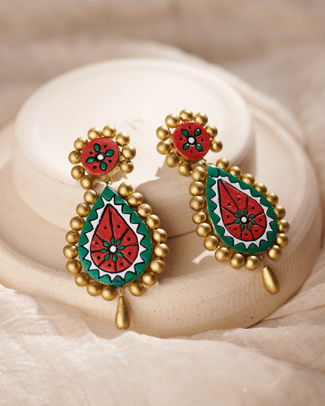 Red-Hanging-Earrings