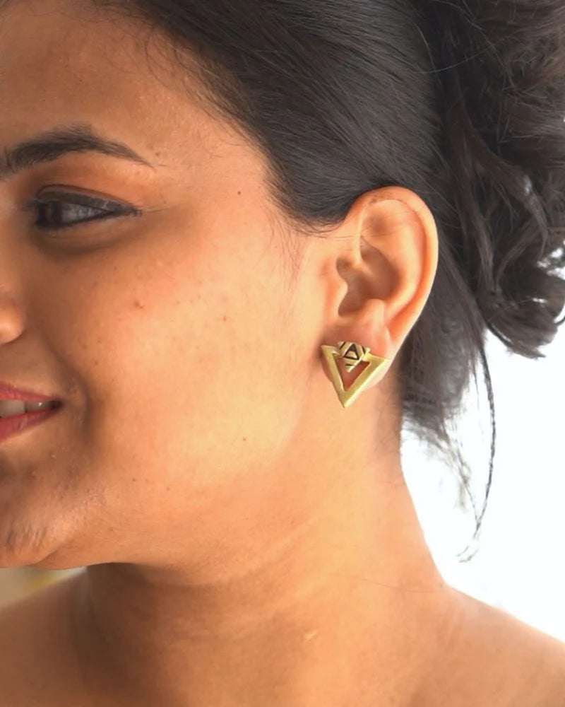 Triangle Studs Twinning Set