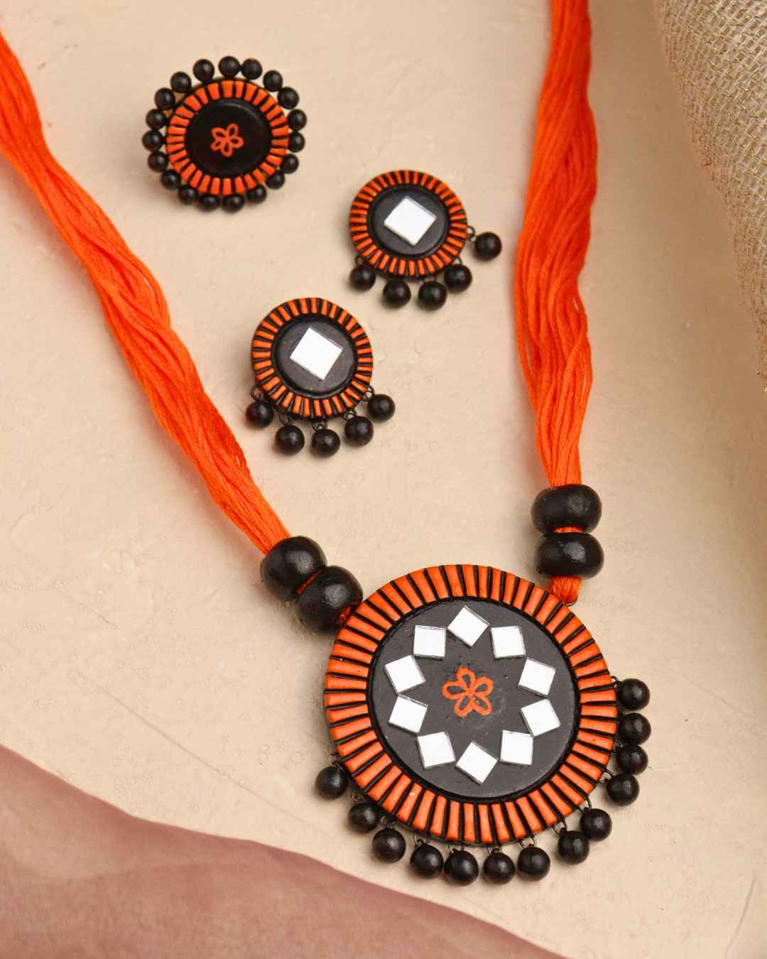 Kanchan Mirror Necklace Set