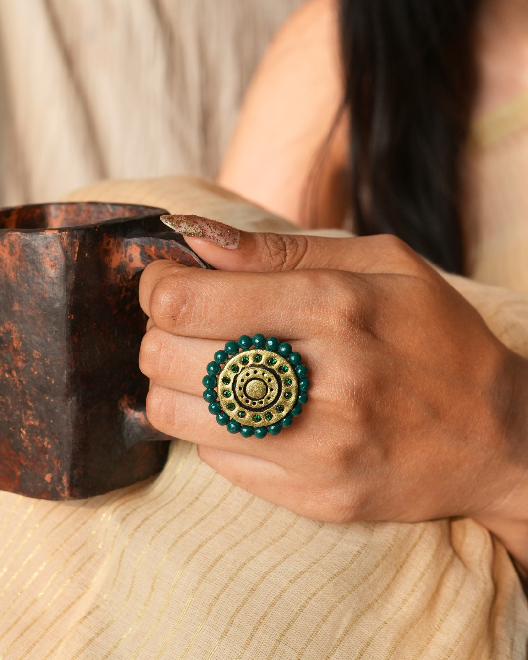 emerald green ring