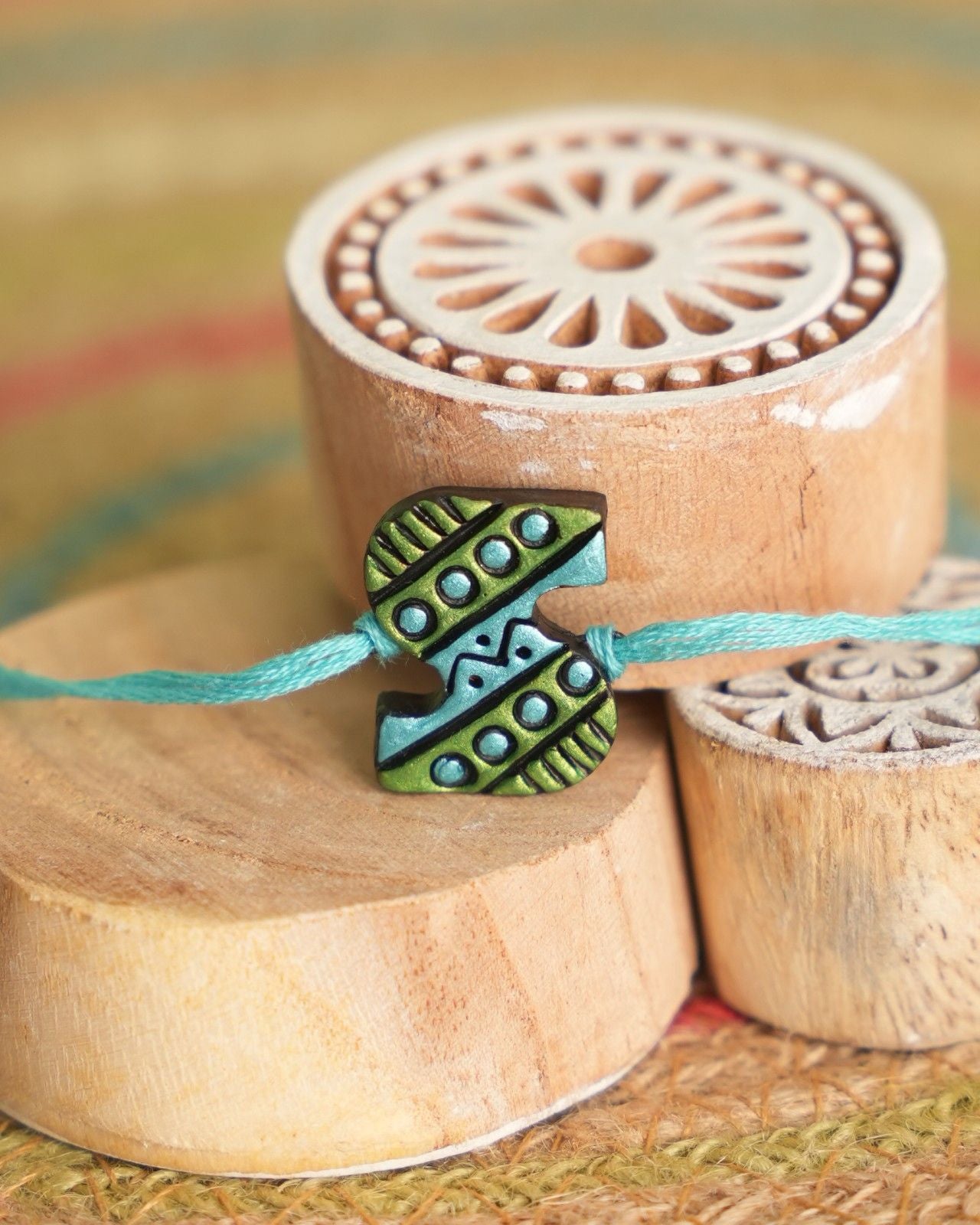 Metallic Initial Rakhi