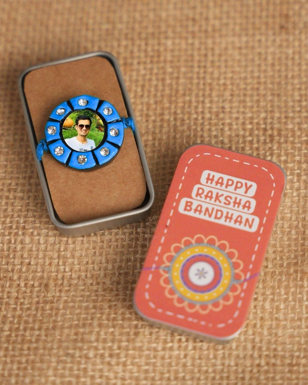 Custom Photo Charm Rakhi