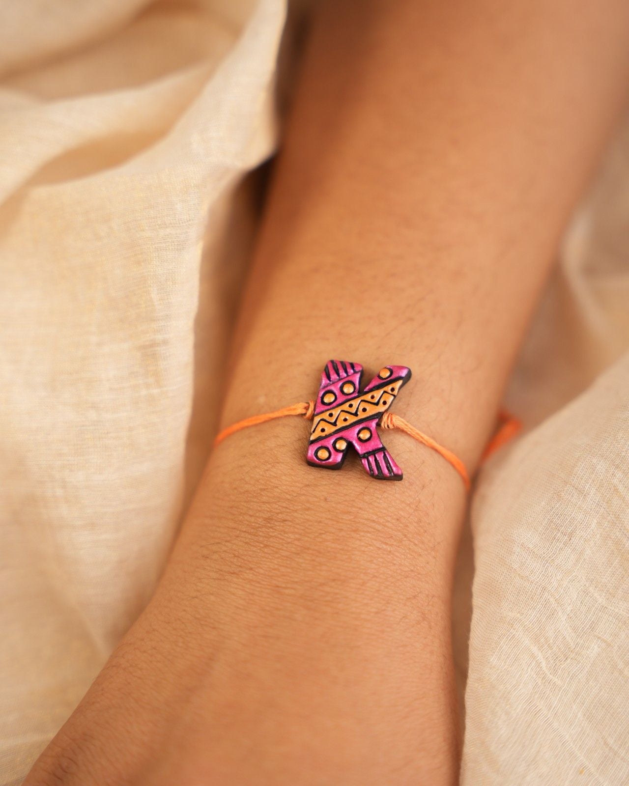 Metallic Initial Rakhi