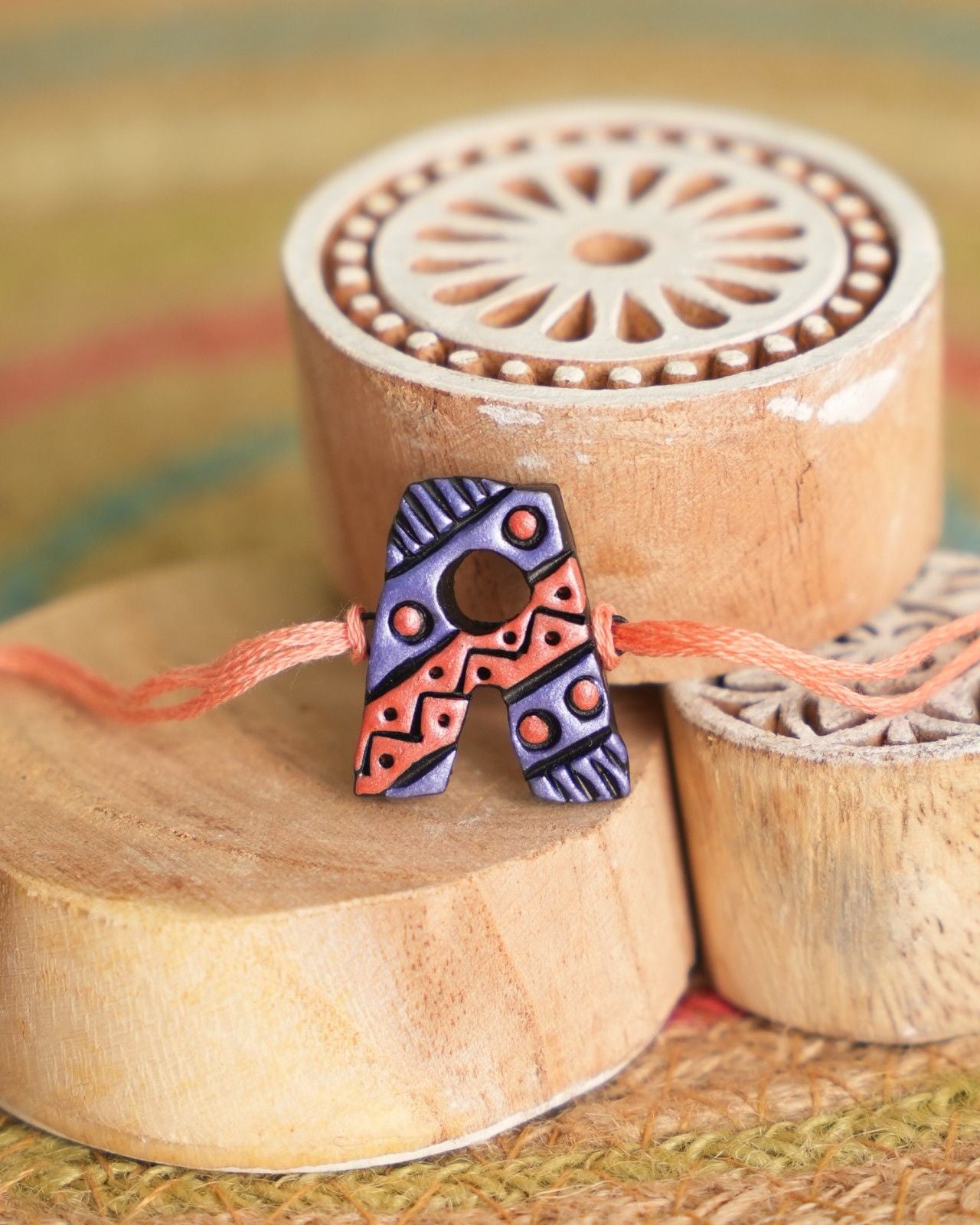 Metallic Initial Rakhi