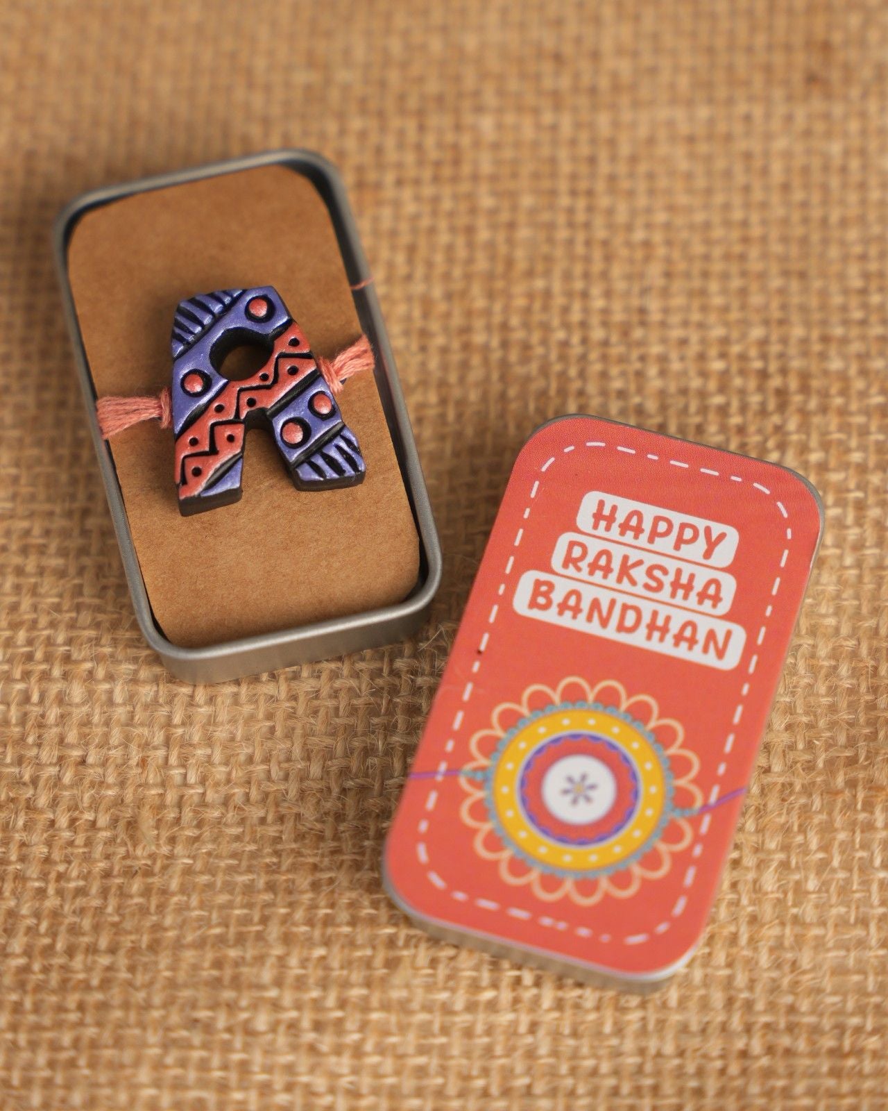 Metallic Initial Rakhi