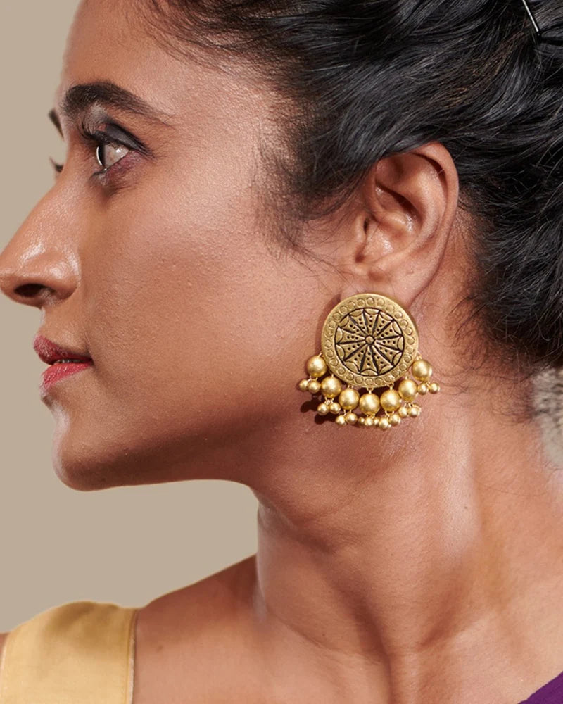 Rustic Gold Studs Twinning Set