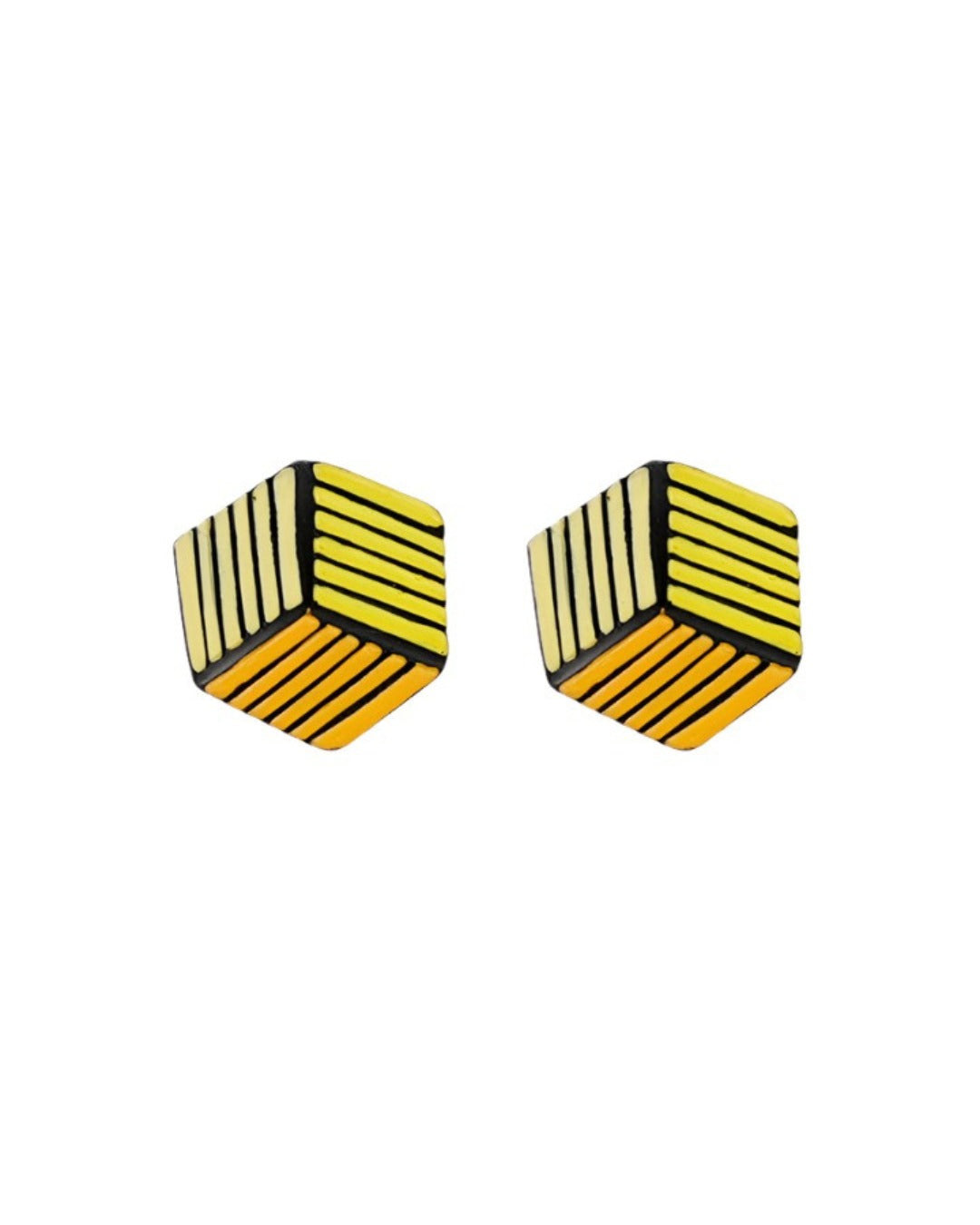 yellow-handmade-studs