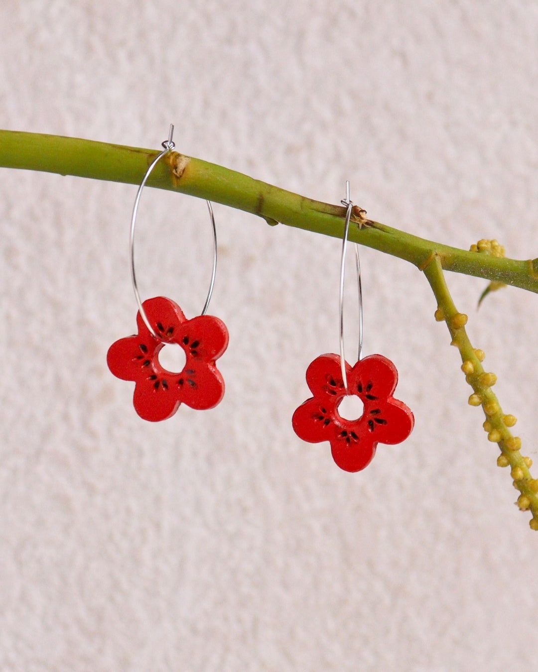 Daisy Hoop Earrings