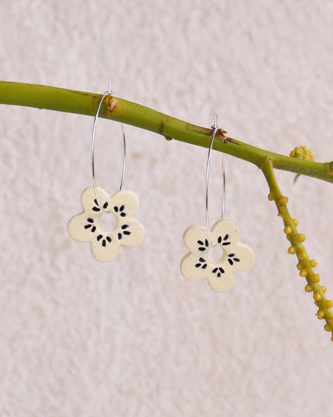 Daisy Hoop Earrings