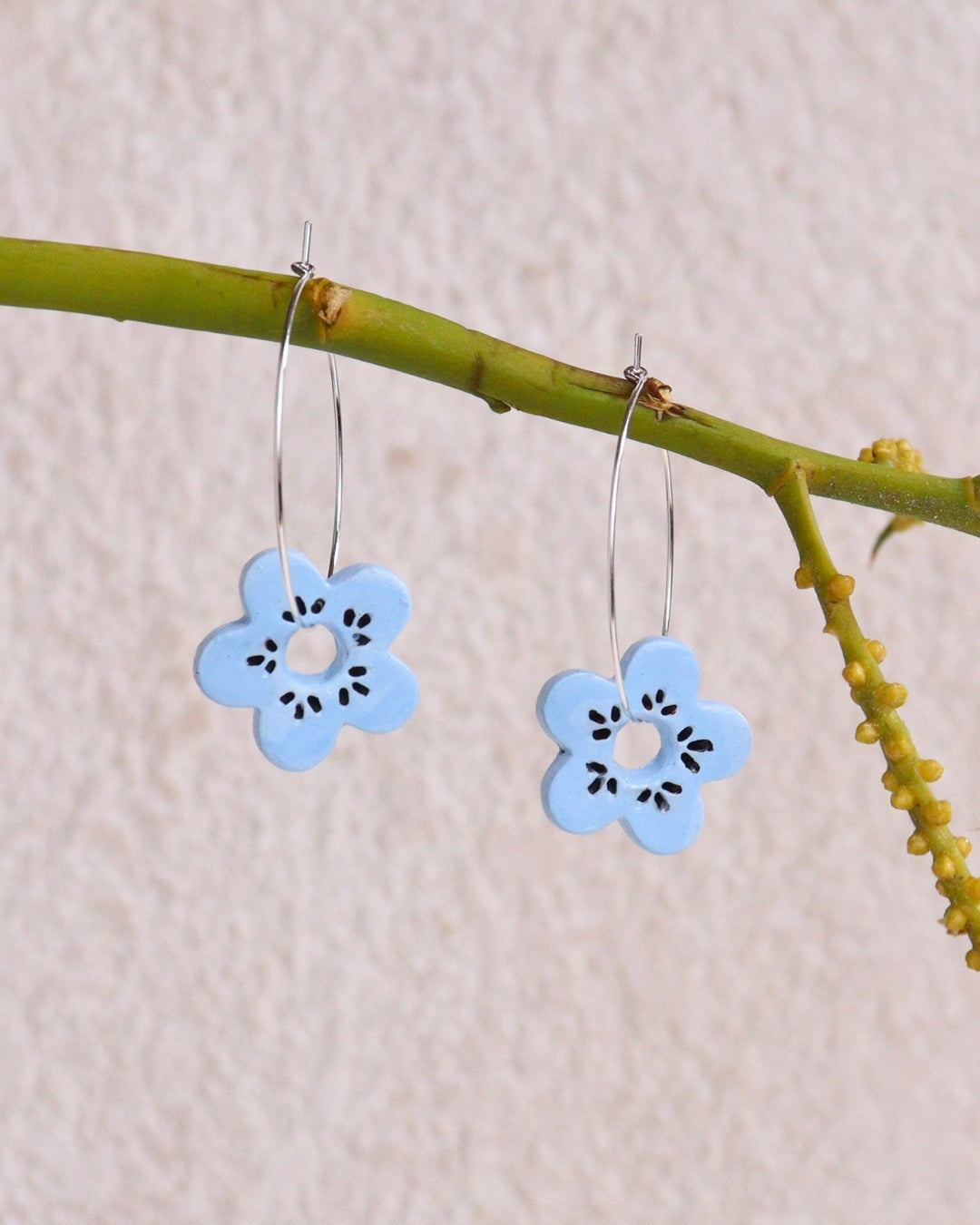 Daisy Hoop Earrings