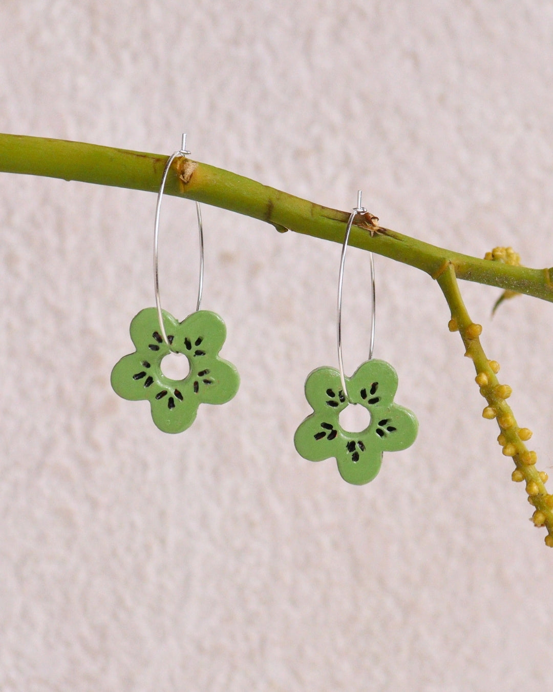 Daisy Hoop Earrings