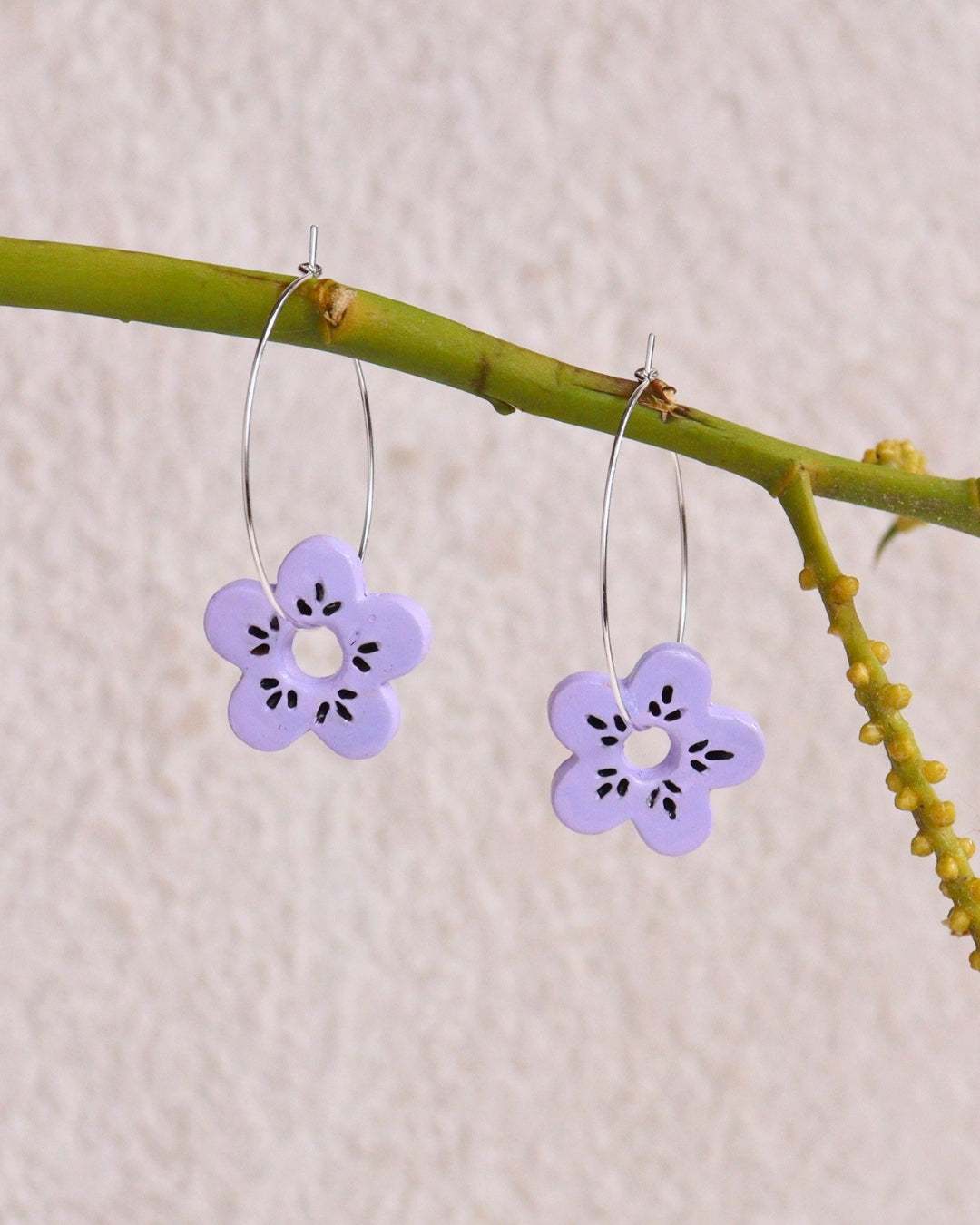 Daisy Hoop Earrings