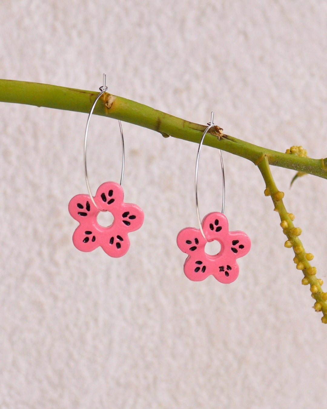 Daisy Hoop Earrings