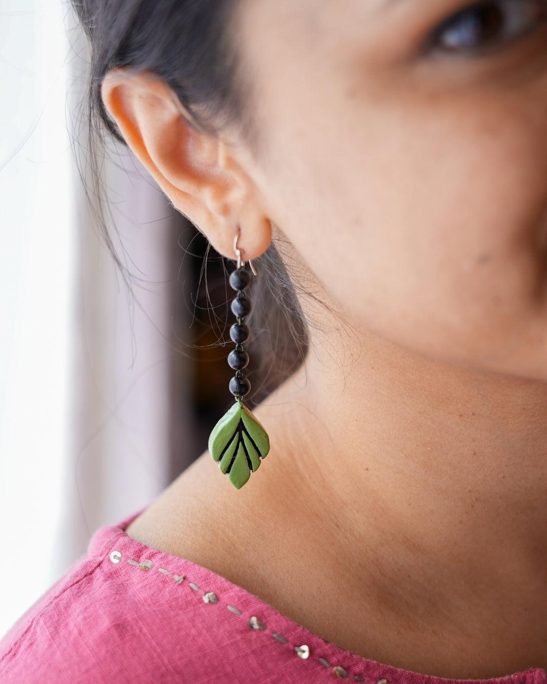 Leaf Drop Earrings