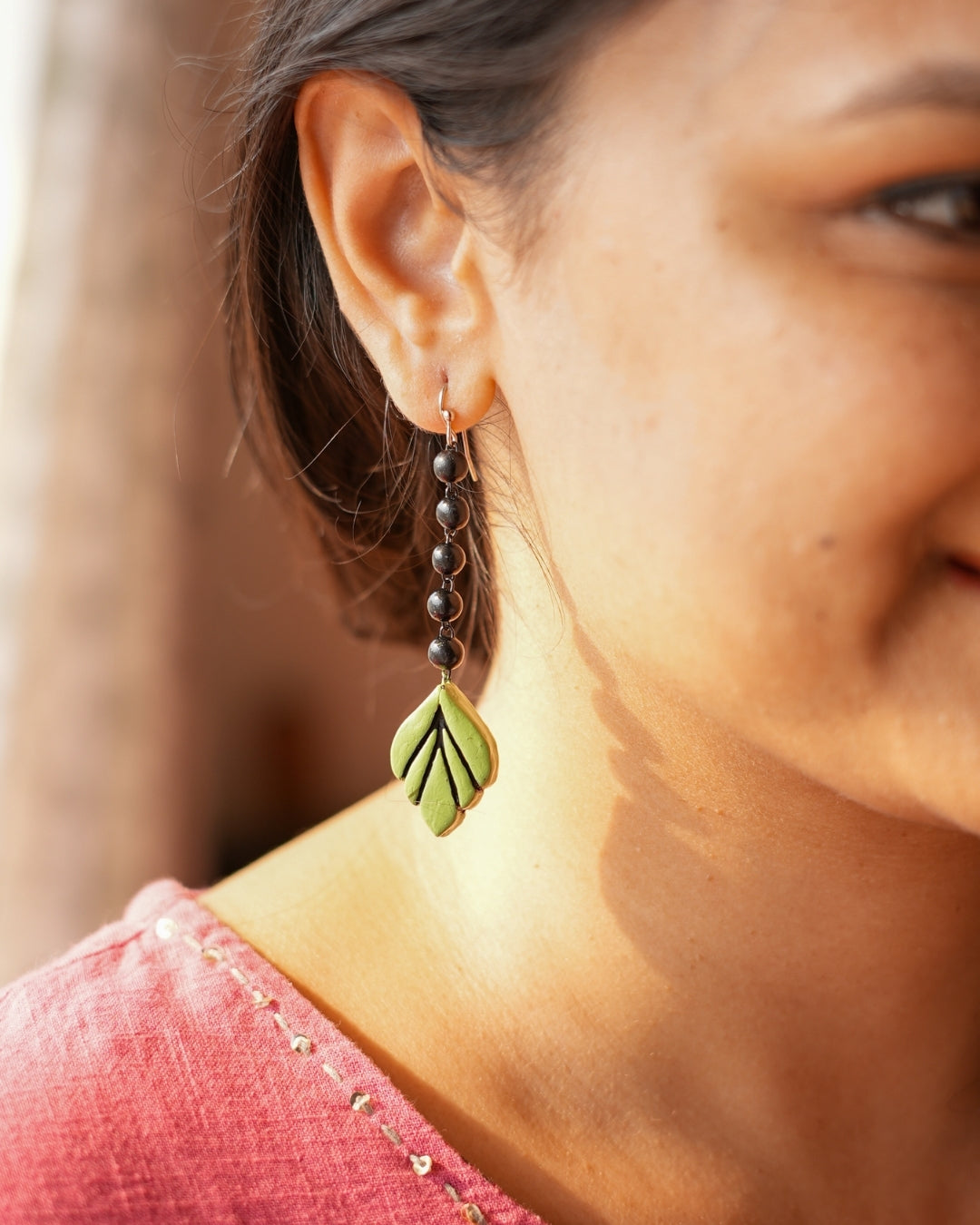 Leaf Drop Earrings