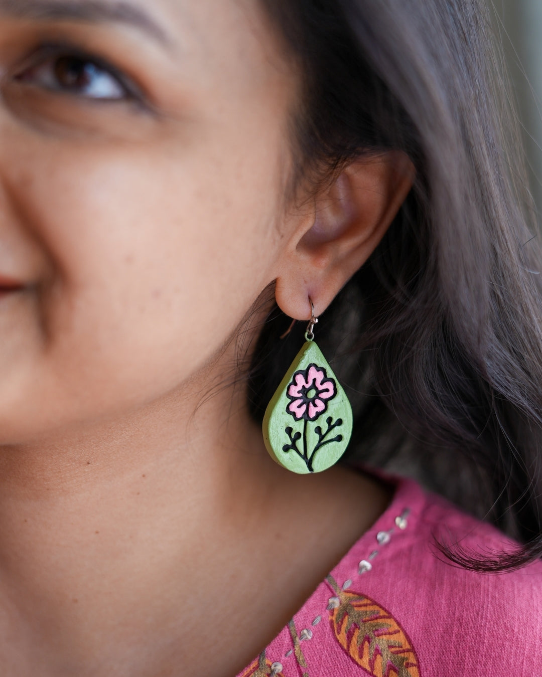 Flower Drop Earrings