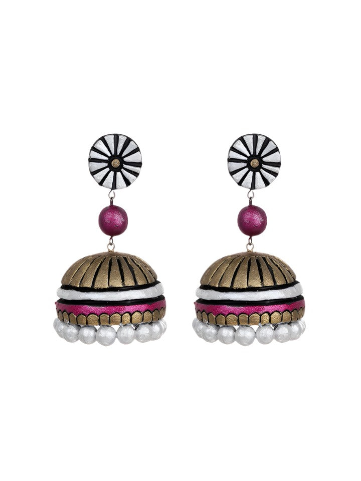 Terracotta-Pearl-Earrings