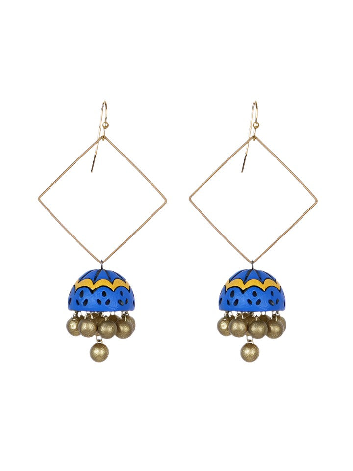 Blue-Terracotta-Earrings