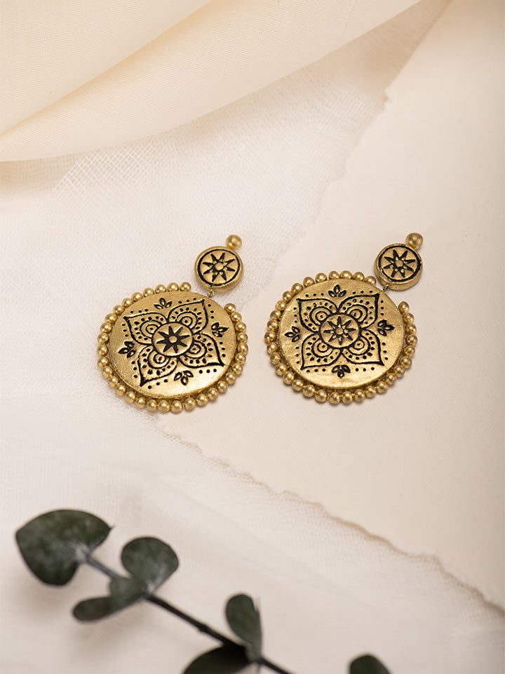 Terracotta--Chandbali-Earrings