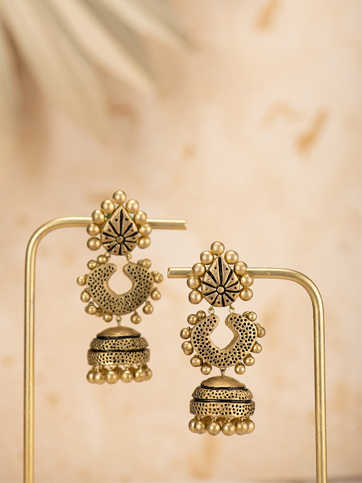 Terracotta-Jhumka-Earrings