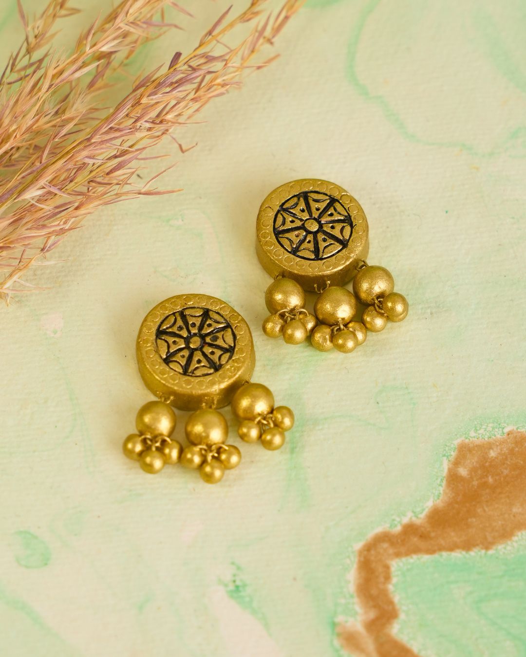 Ethnic-stud-earrings