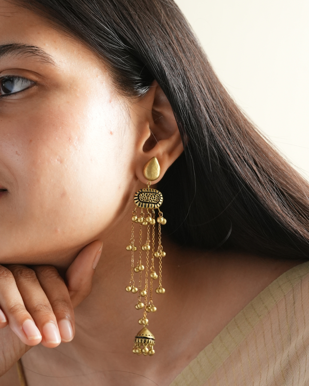 Model Image-Kashmiri Earrings