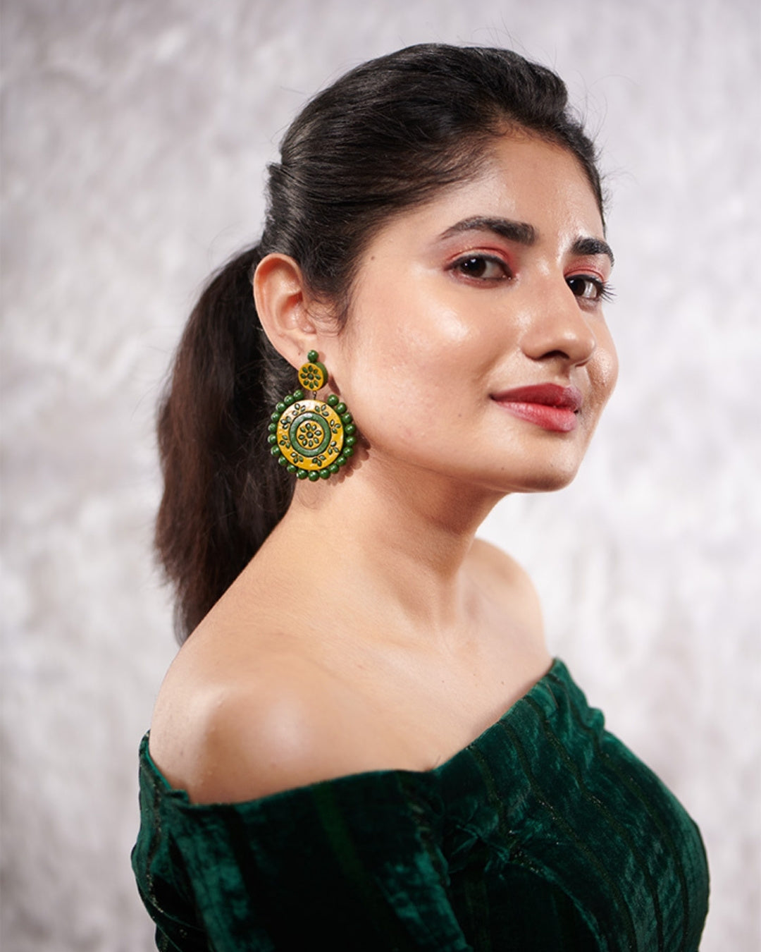 Terracotta-Chandbali-Earring-For-Anniversary
