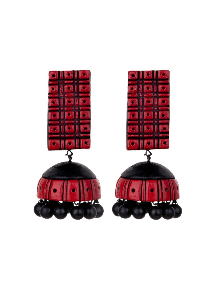 Black-Red-Jhumki 