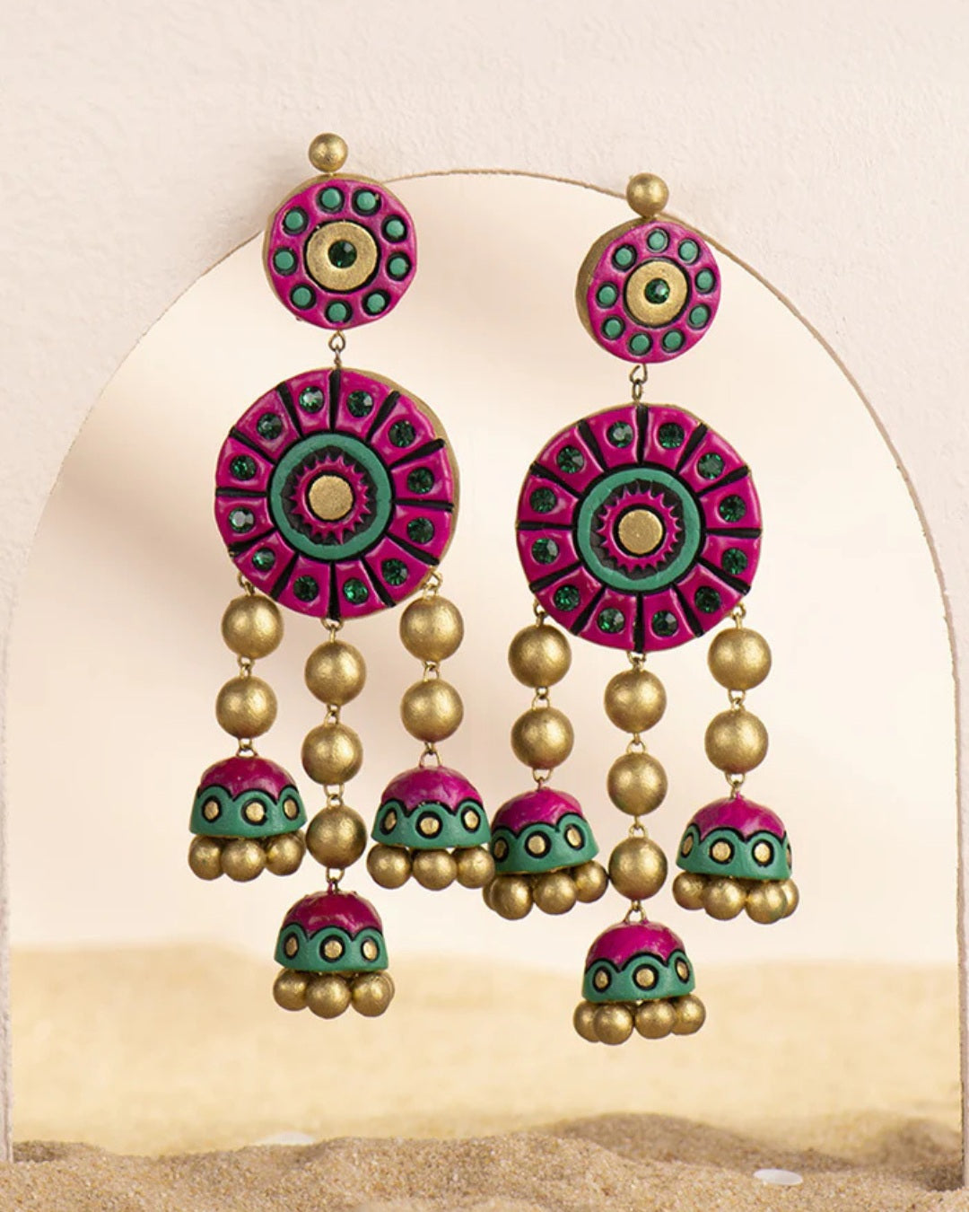 Handcrafted-Copper-Hypoallergenic-Hanging-Earrings